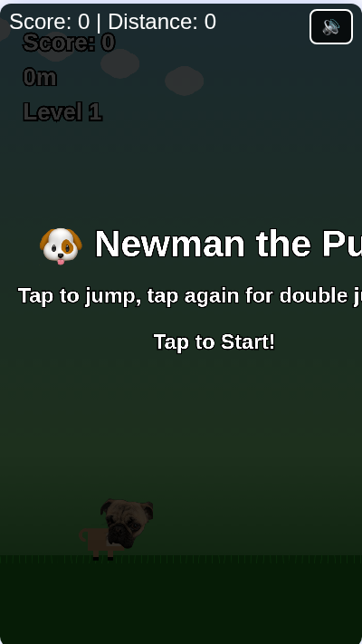 Screenshot of Newman the Pug